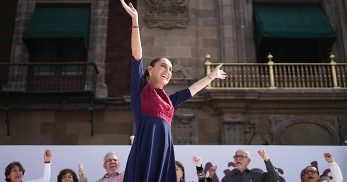 ‘Hizo historia al ser elegida la primera presidenta de México en una victoria aplastante en junio de 2024’, indicó
