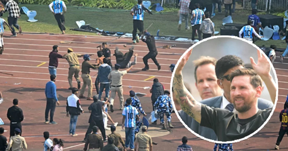 Los seguidores del astro argentino lanzaron botellas e invadieron el estadio tras pagar sus boletos y esperar durante horas.