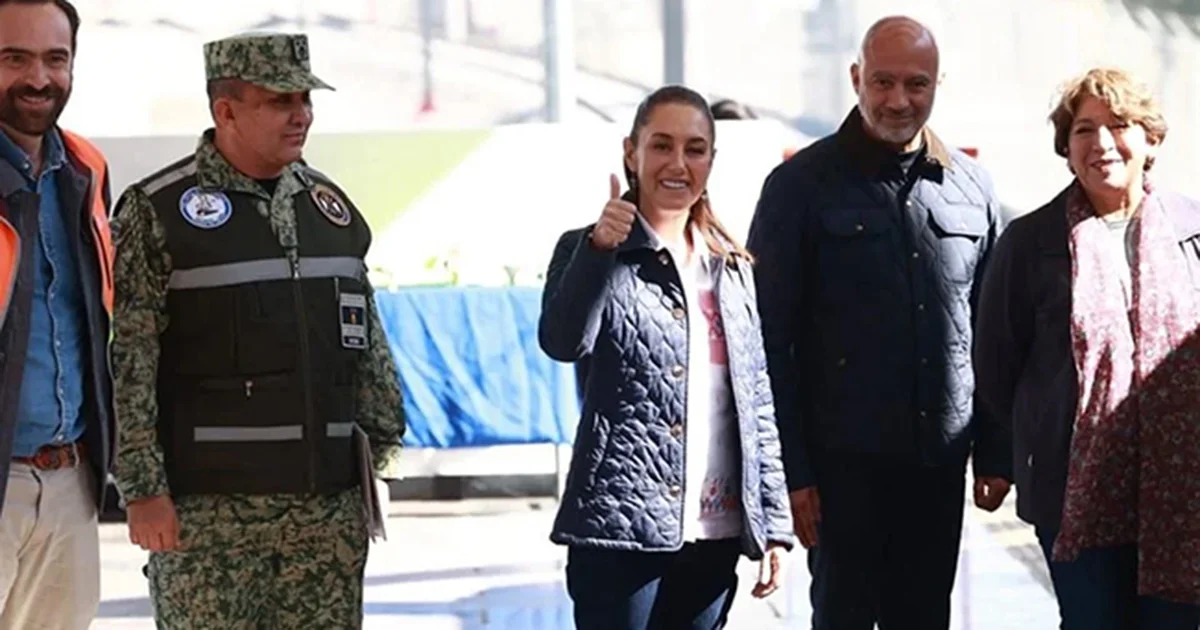Realiza Sheinbaum recorrido de prueba del Tren Suburbano al AIFA