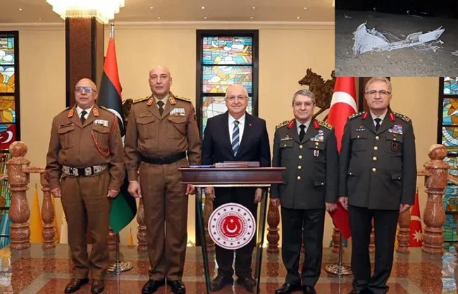 Un jet en el que viajaba el jefe militar libio, Muhammad Ali Ahmad al-Haddad, se estrelló este martes en Turquía