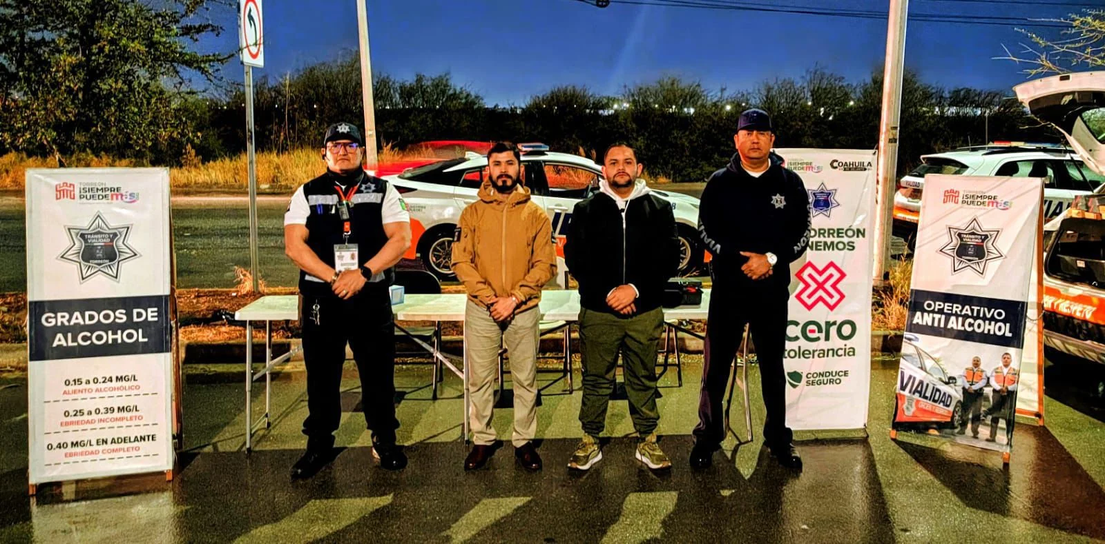 Torreón exhorta a conductores a evitar manejar bajo efectos del alcohol en fiestas de fin de año, priorizando la seguridad vial y la responsabilidad al volante.
