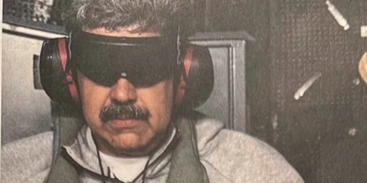 Trump publica la primera imagen de Nicolás Maduro tras ser detenido