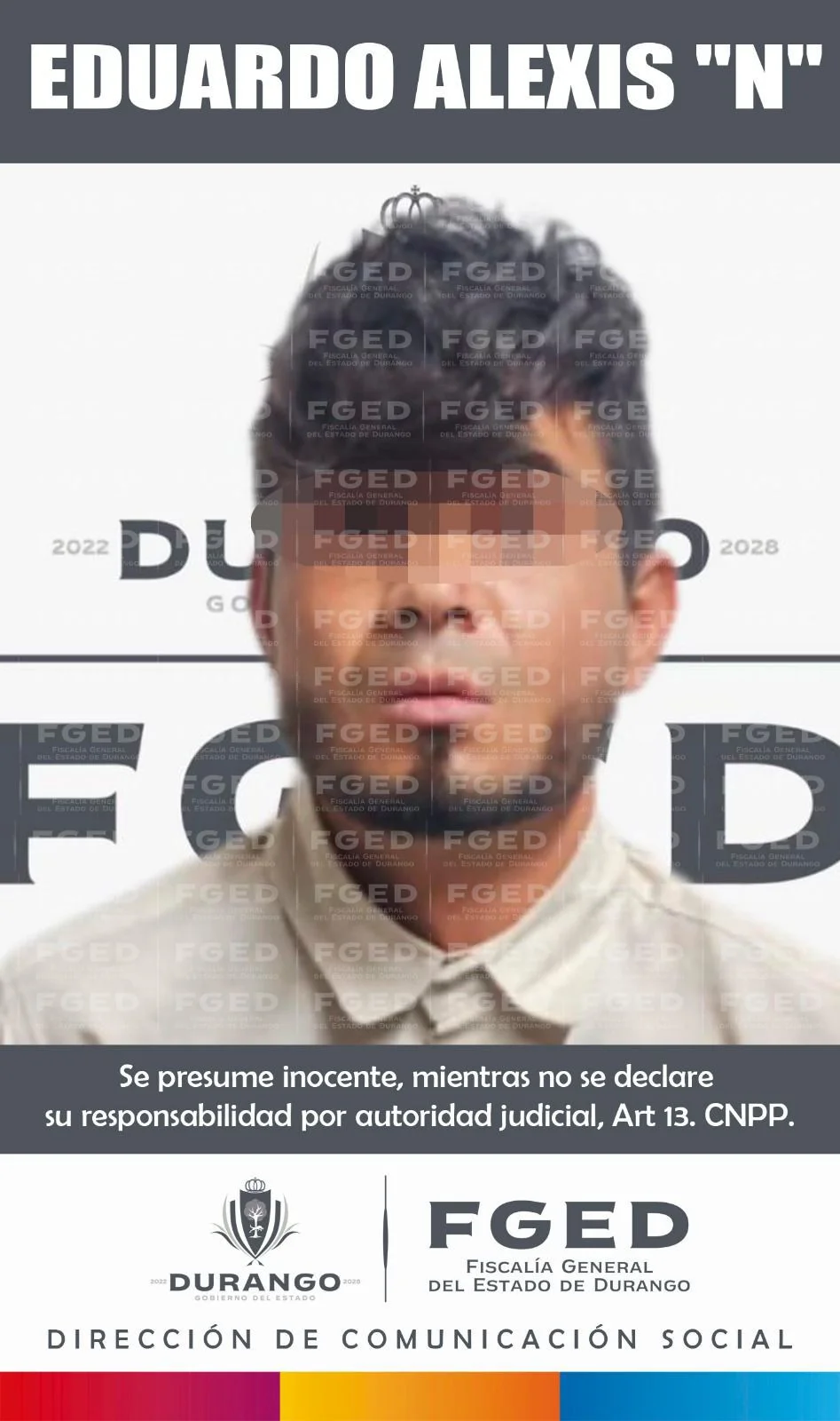 Fiscalía logra vinculación a proceso de presunto homicida en Gómez Palacio, Durango, tras agresión con arma punzocortante.