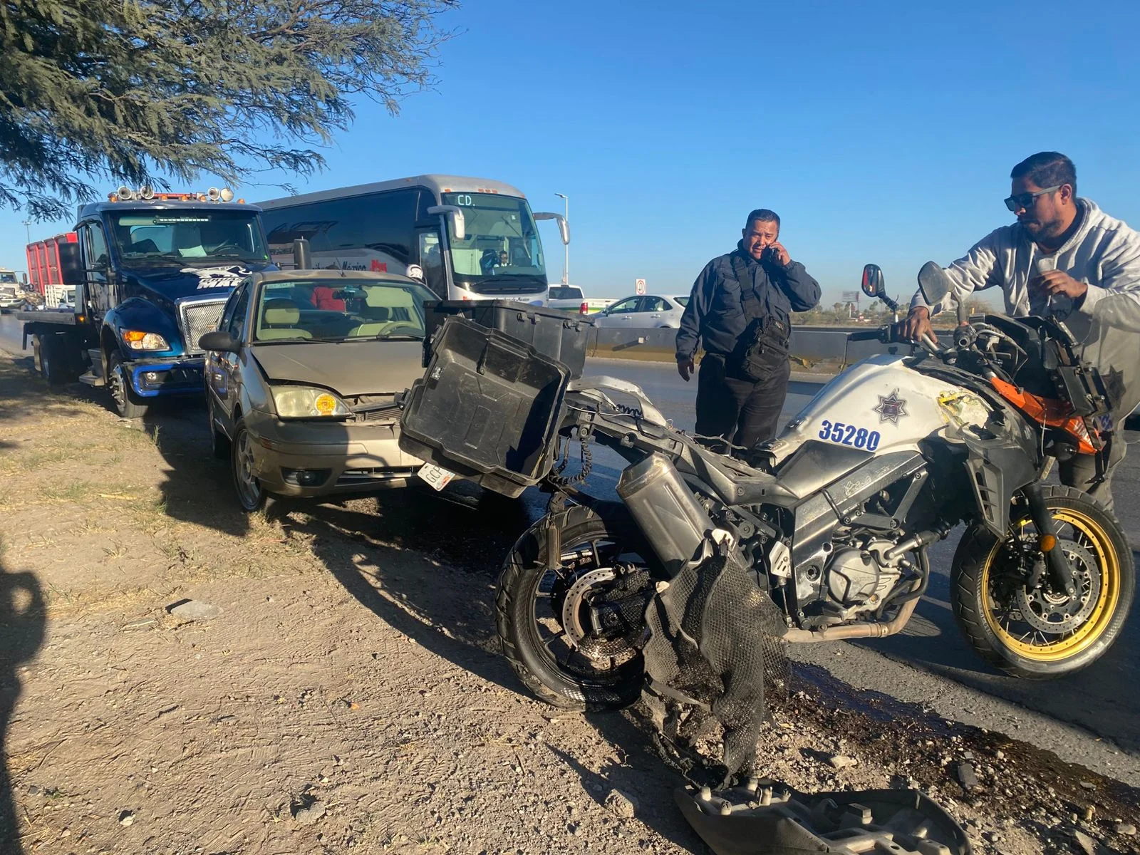 Atropellan a agente de Vialidad en periférico de Torreón