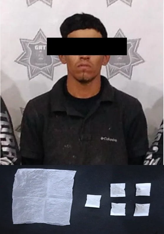 Detienen a hombre con presunta marihuana en el ejido El Águila de Torreón