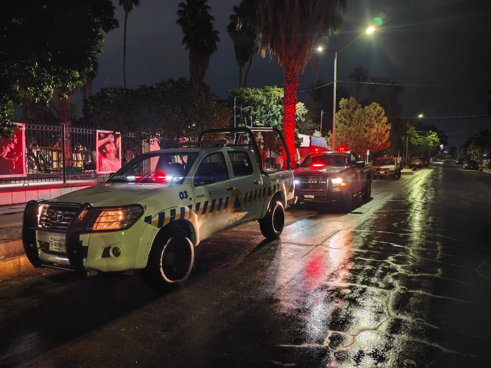 Torreón activa protocolos de vigilancia y prevención ante el descenso de temperaturas y lluvias por el frente frío 30. Protección Civil reporta solo encharcamientos leves.
