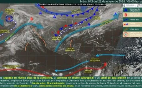 Clima fresco y cielo parcialmente nublado predominarán en la Comarca Lagunera este jueves, con temperaturas entre 7 y 23 grados centígrados.