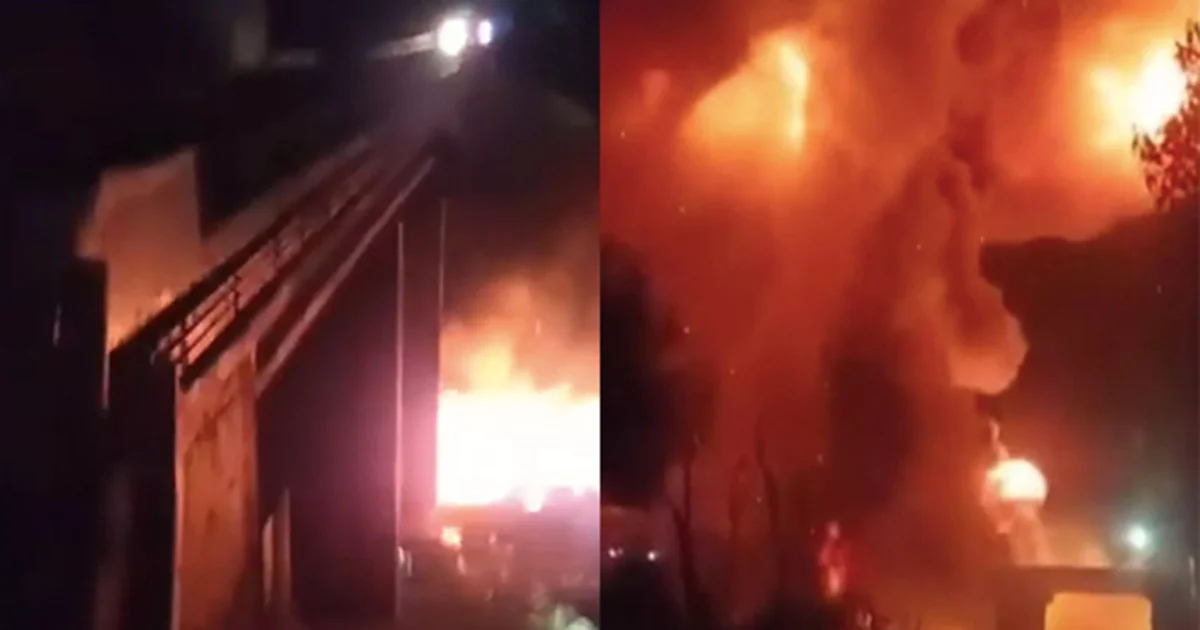 Pobladores de casa cercanas se despertaron primero por un fuerte estruendo, ante lo cual algunos de ellos captaron la bola de fuego que sobrevino