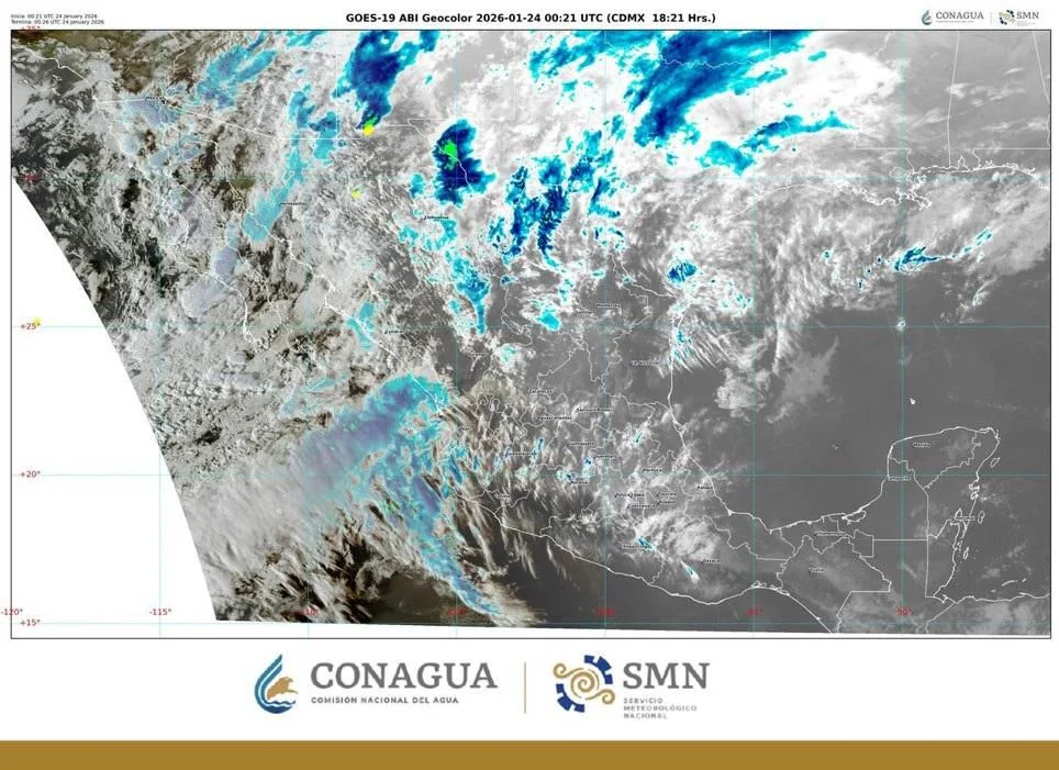 Tormenta invernal y frentes fríos causarán nevadas, lluvias intensas y temperaturas bajo cero en el norte y centro de México hasta el martes.