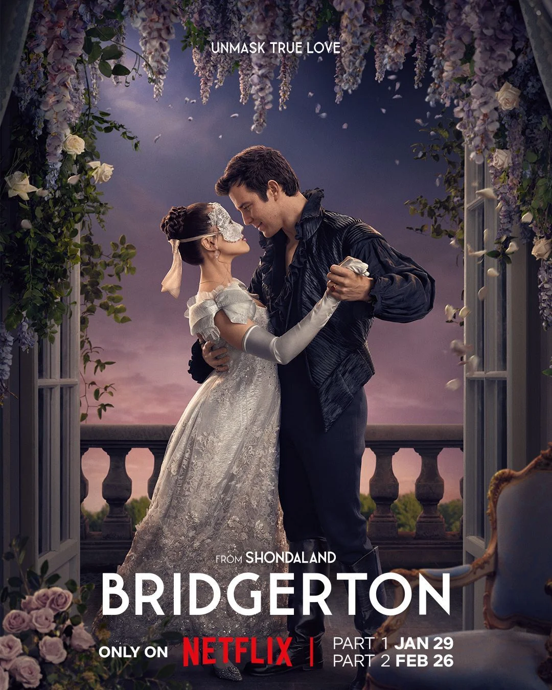 La cuarta temporada de 'Los Bridgerton' llega a Netflix dividida en dos partes: la primera ya disponible y la segunda el 26 de febrero.