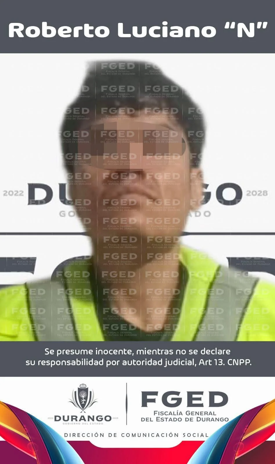 Detienen a presunto feminicida en Gómez Palacio, Durango, tras la muerte de una mujer de 30 años por heridas de arma blanca.