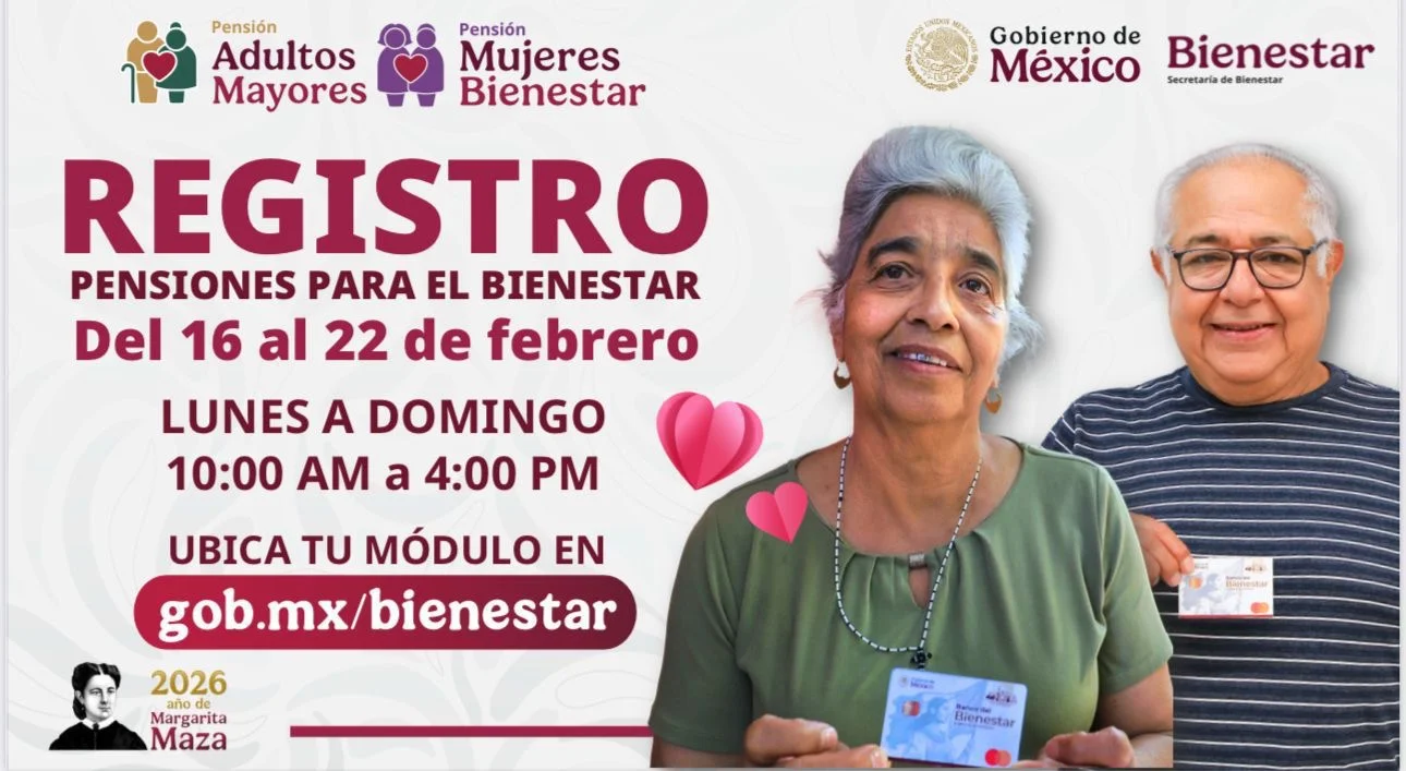 Registro para pensiones de adultos mayores y mujeres en Coahuila del 16 al 22 de febrero. Consulta ubicación de módulos.