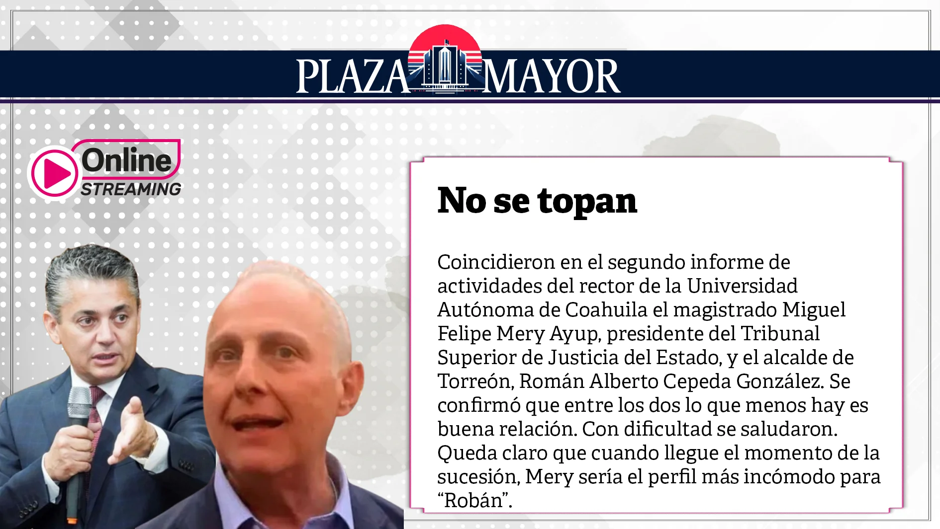 No se topan