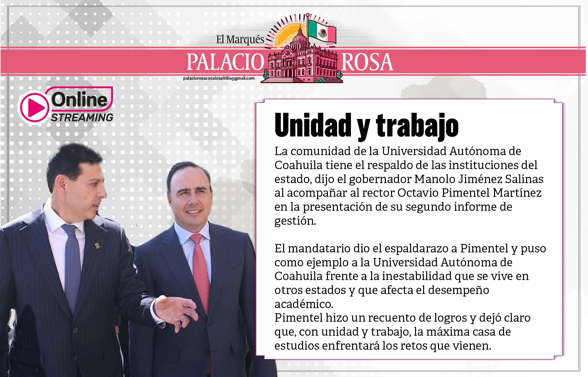 Unidad y trabajo