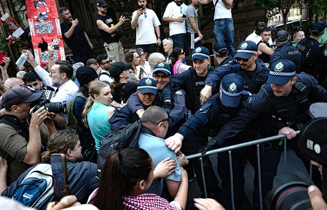 Australia investigará la acción policial durante la protesta contra la visita de Herzog