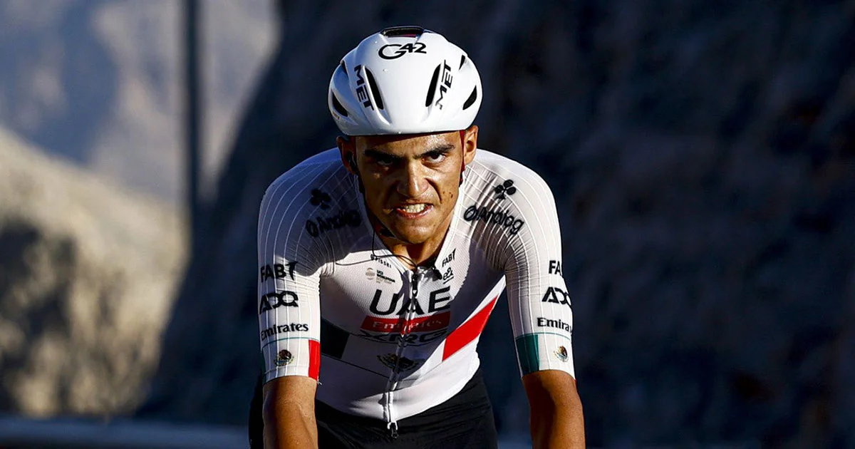 El ciclista mexicano se puso en la general a 21 segundos del italiano.