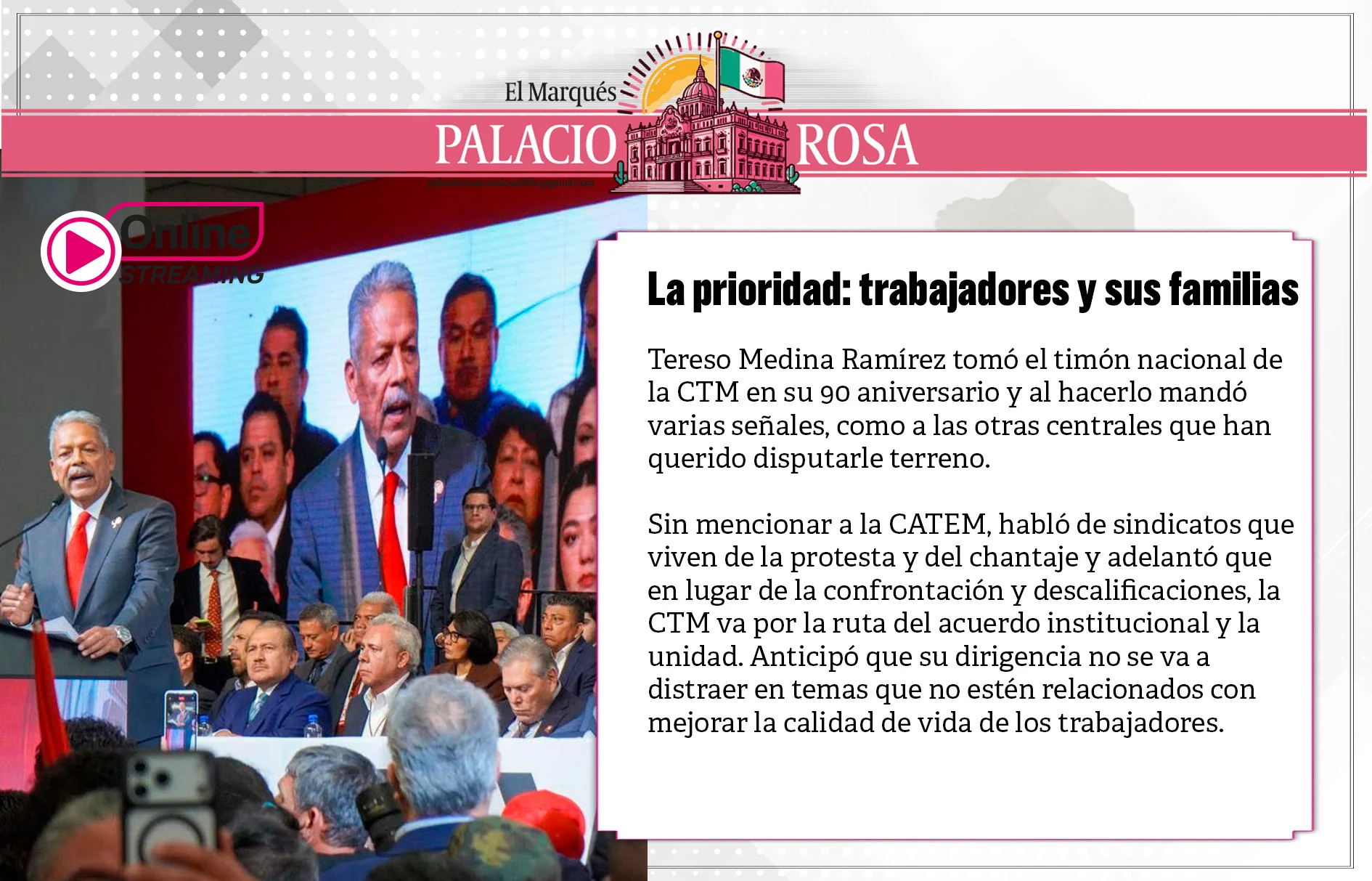 La prioridad: trabajadores y sus familias