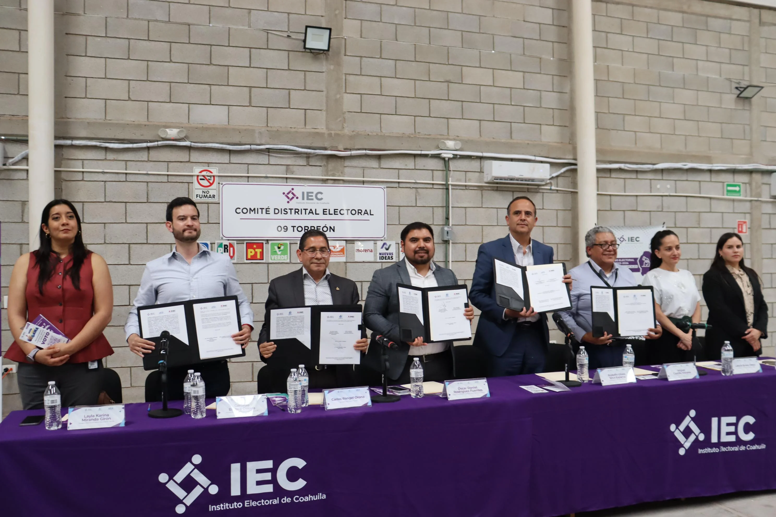 IEC firma alianzas con cámaras empresariales de Coahuila para promover la participación ciudadana y el voto en el próximo proceso electoral.