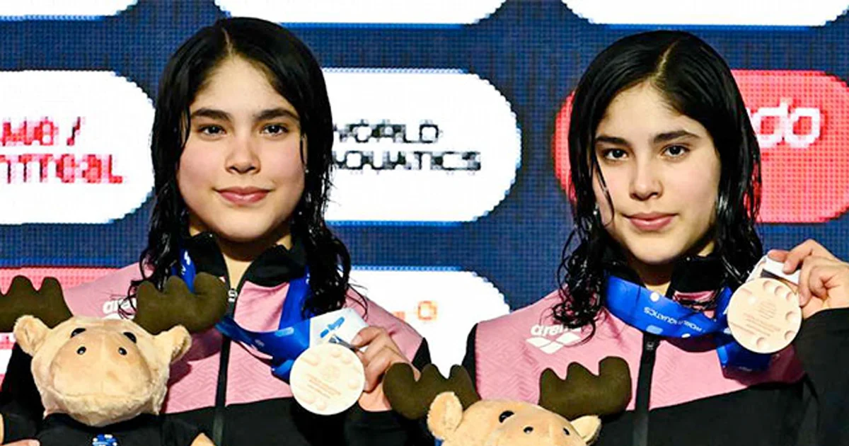 Mía y Lía Cueva brillan en Canadá y logran el bronce en la Copa del Mundo de clavados