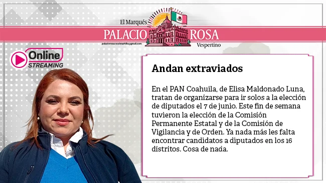 En el PAN Coahuila, de Elisa Maldonado Luna, tratan de organizarse para ir solos a la elección de diputados el 7 de junio