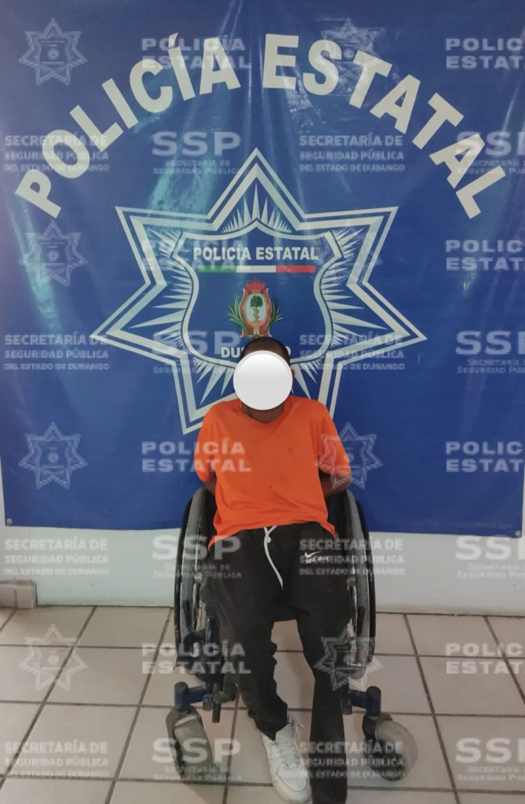 Detienen a hombre en silla de ruedas por presunto abuso sexual contra una niña de 11 años en Gómez Palacio, Durango.