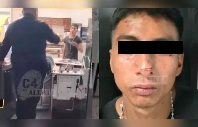 Al ser desarmado, se descubrió que el "objeto punzocortante" eran en realidad unas pinzas para pan que el joven habría sustraído del mismo local