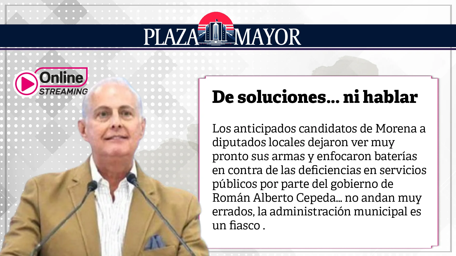 De soluciones… ni hablar