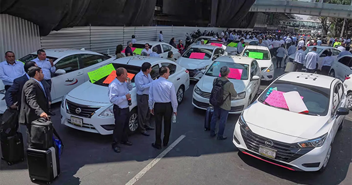 Confía que conflicto entre taxistas concesionados en el Aeropuerto Internacional de la CDMX y de aplicación se resuelva mediante diálogo