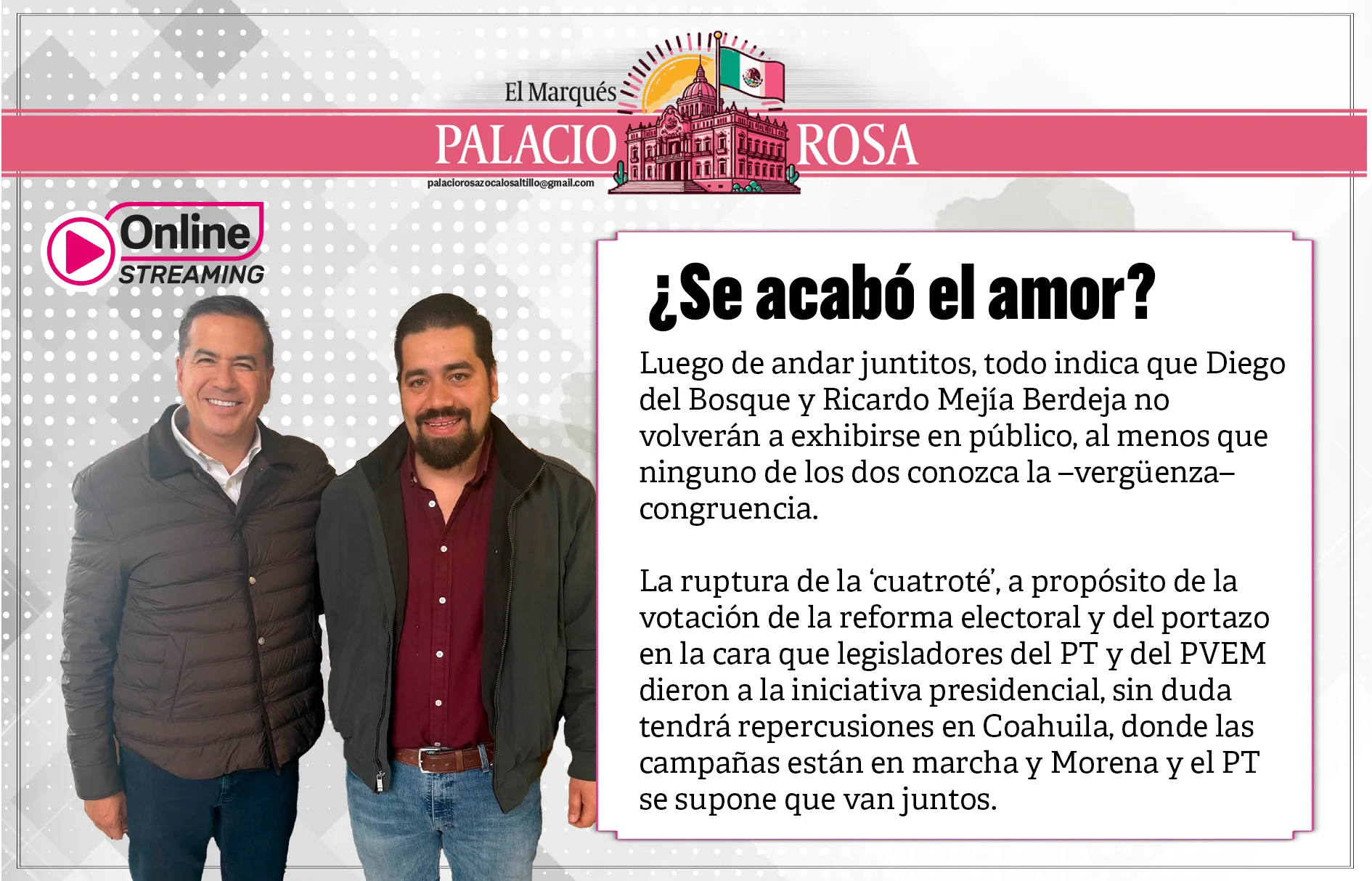 ¿Se acabó el amor?