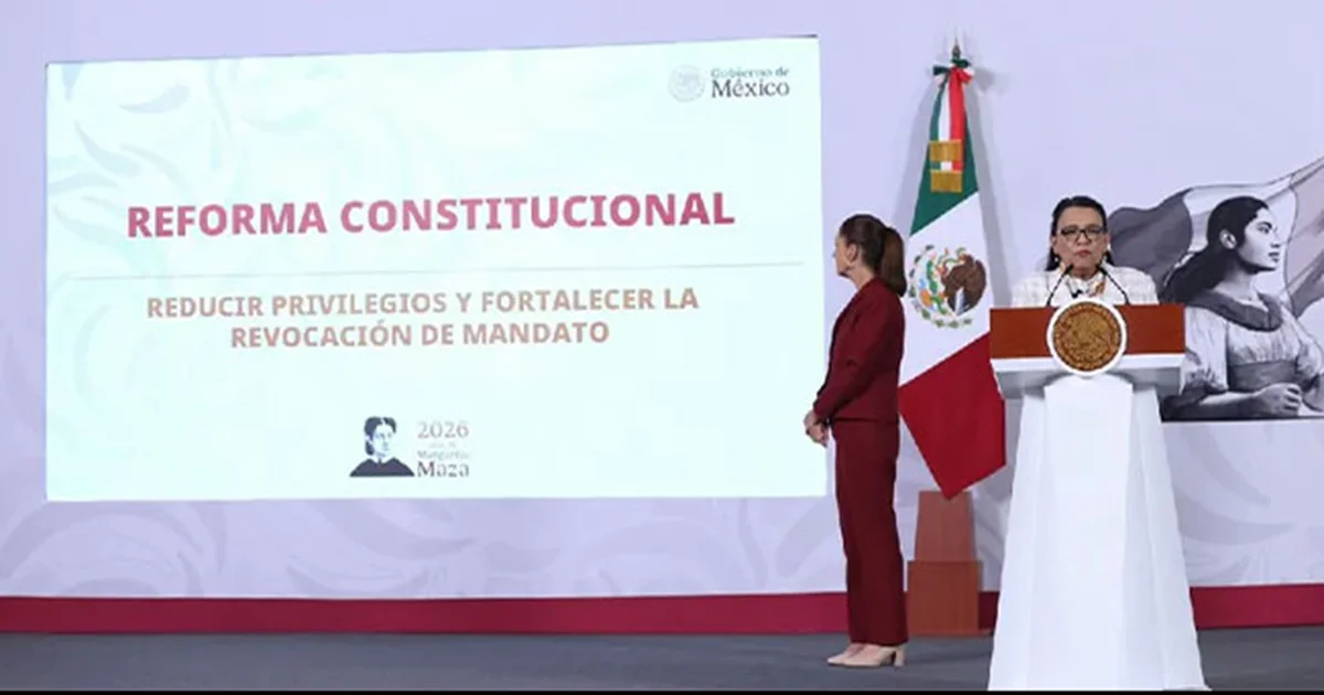 La secretaria de Gobernación, Rosa Icela Rodríguez, presentó los detalles de la reforma.