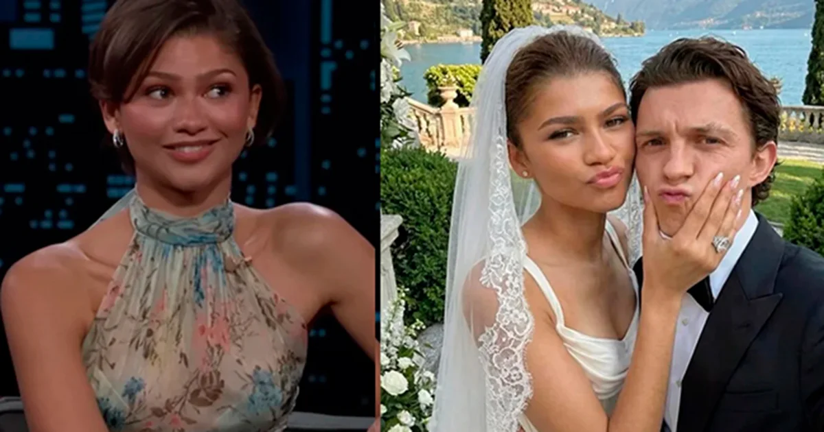 Zendaya reveló que sus amigos se enojaron al ver las fotos de de su ‘boda secreta’: ‘No son reales’