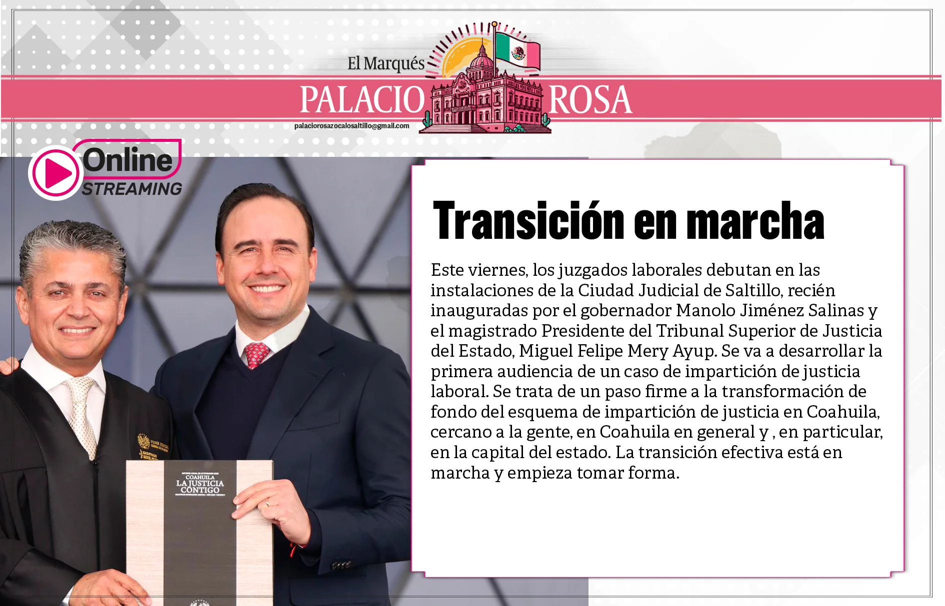 Transición en marcha