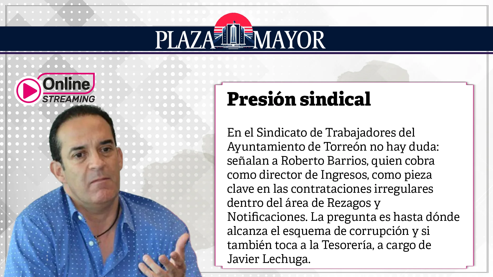 La pregunta es hasta dónde alcanza el esquema de corrupción y si también toca a la Tesorería, a cargo de Javier Lechuga.