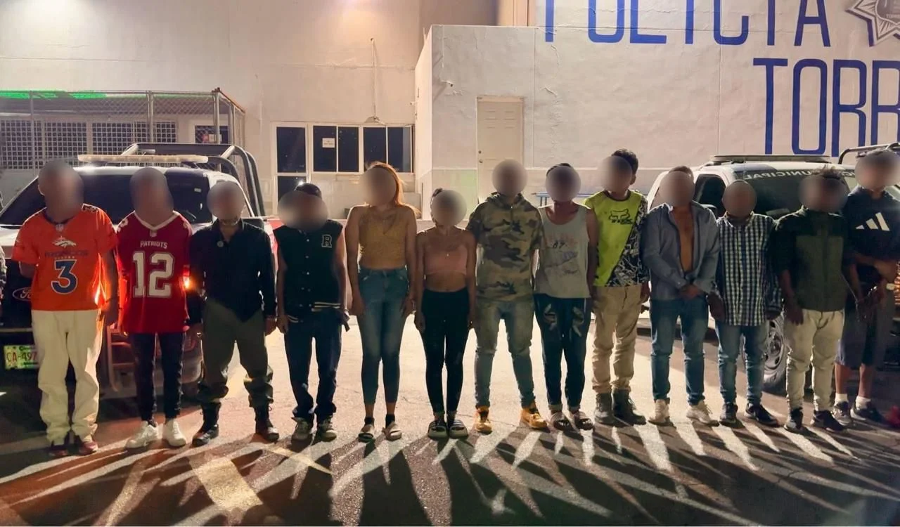 Operativo de seguridad en Torreón: 14 detenidos, incluyendo un menor, tras despliegue coordinado de fuerzas federales y locales.