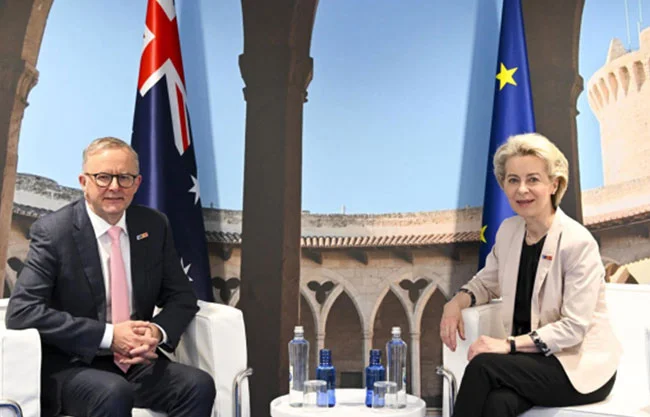 Australia y la UE sellan acuerdo de libre comercio tras casi una década de negociaciones
