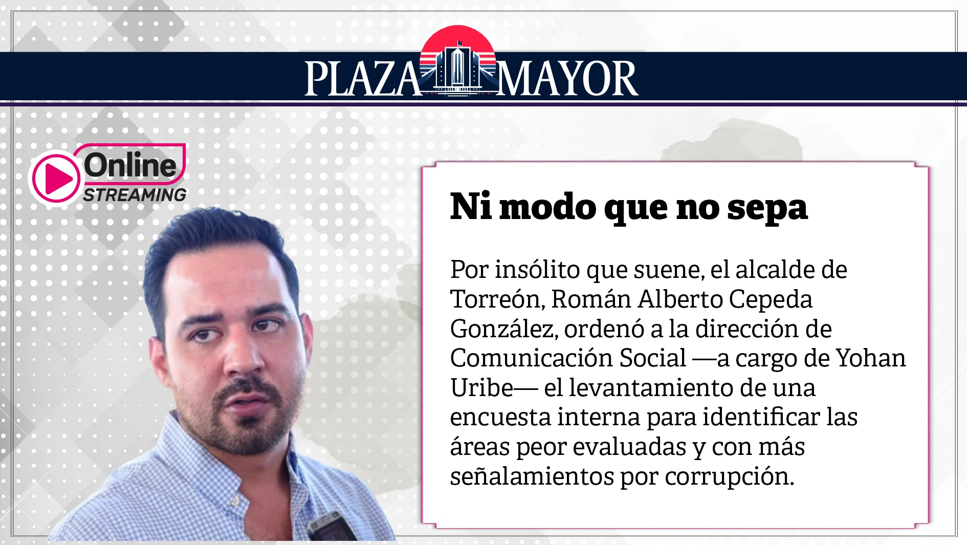 Ni modo que no sepa