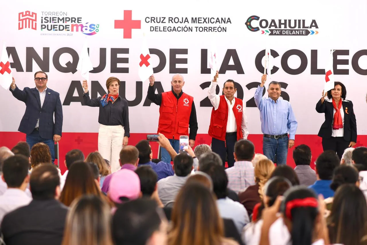 Arranca colecta anual 2026 de la Cruz Roja en Torreón; buscan fortalecer atención gratuita de emergencias