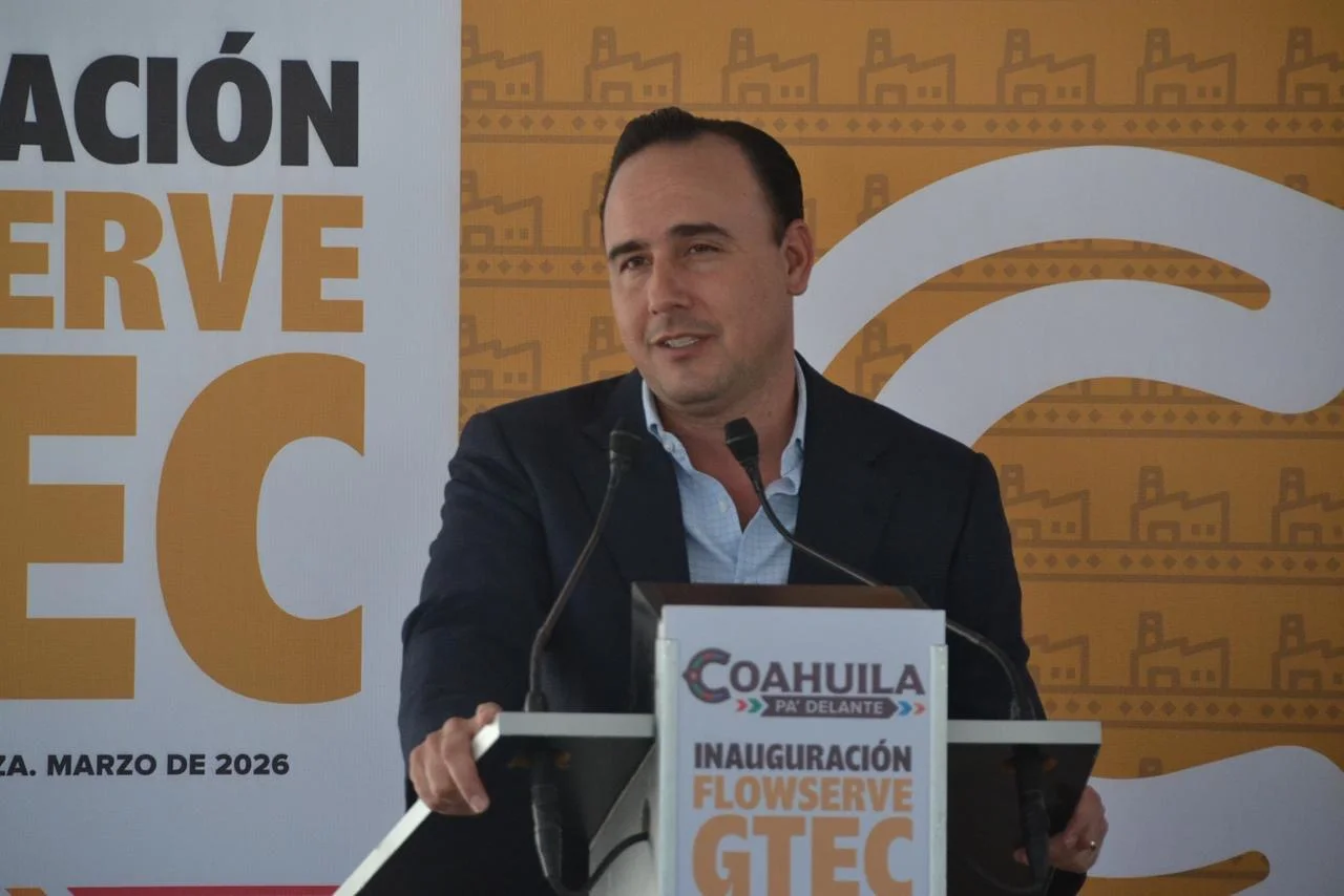 Inauguran centro tecnológico de Flowserve en Coahuila con inversión de 800 MDP. Gobernador destaca condiciones de seguridad y estabilidad que atraen inversión al estado.