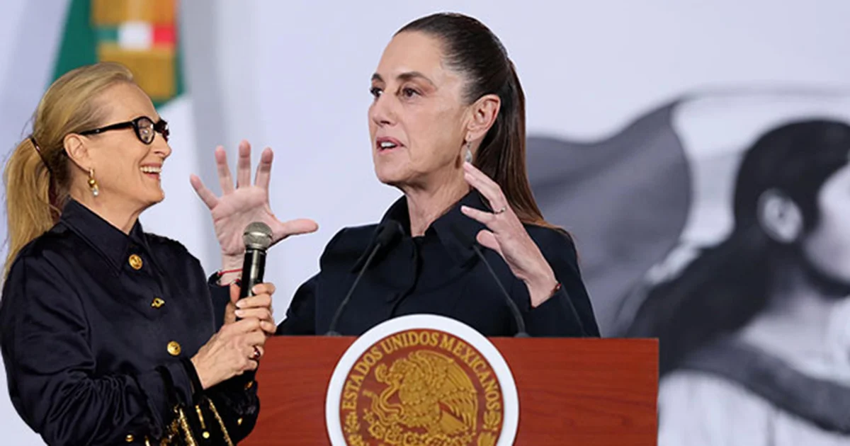 Sheinbaum agradece a Meryl Streep por reconocer su figura como presidenta de México