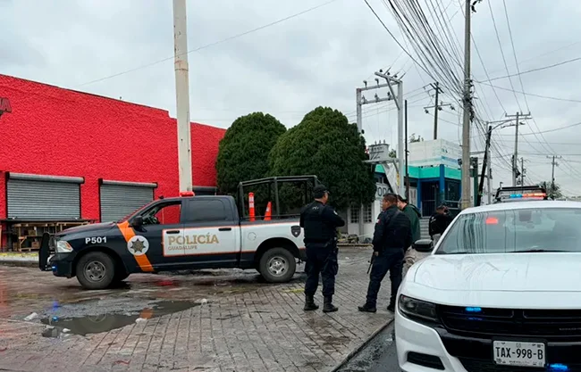 Ataque armado en carnicería de Guadalupe deja un muerto y un herido