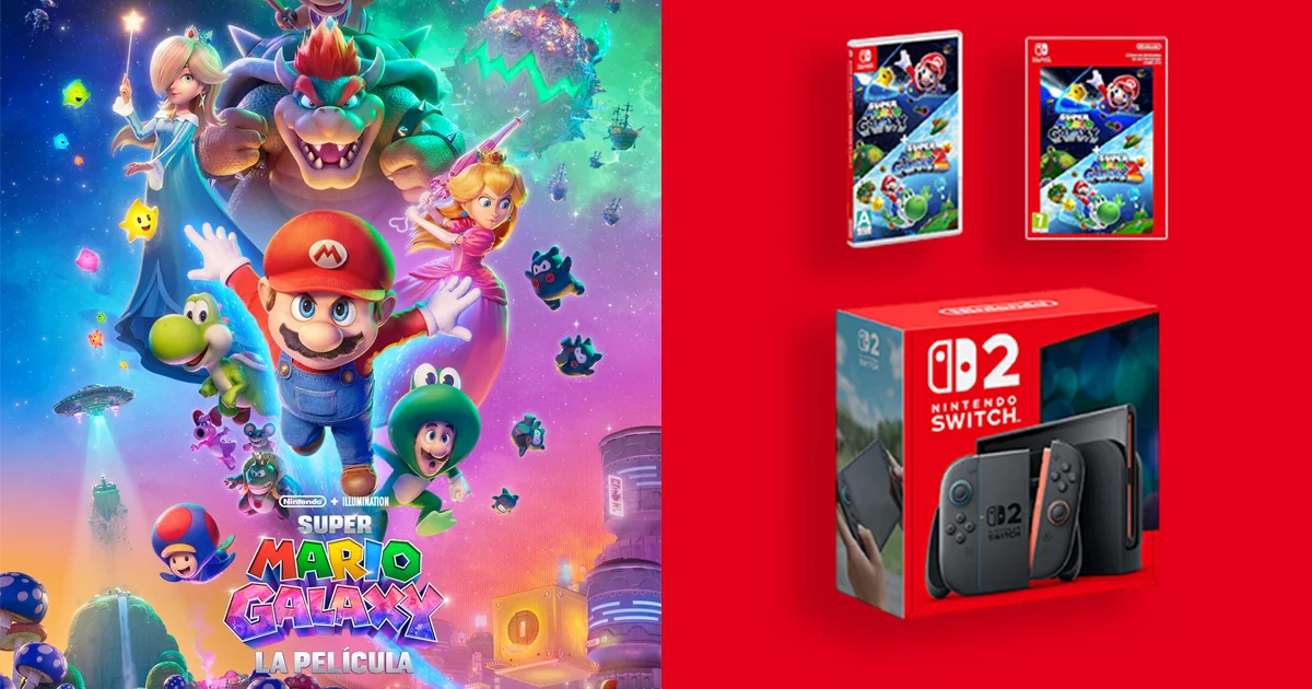 Nintendo aprovecha el éxito en cines y lanza oferta de Switch 2 con Super Mario Galaxy