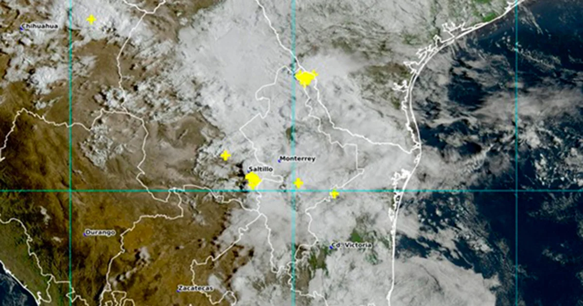 El establecimiento de vaguadas en distintos niveles de la tropósfera, estará generando tormentas eléctricas y  granizadas en el norte de Coahuila