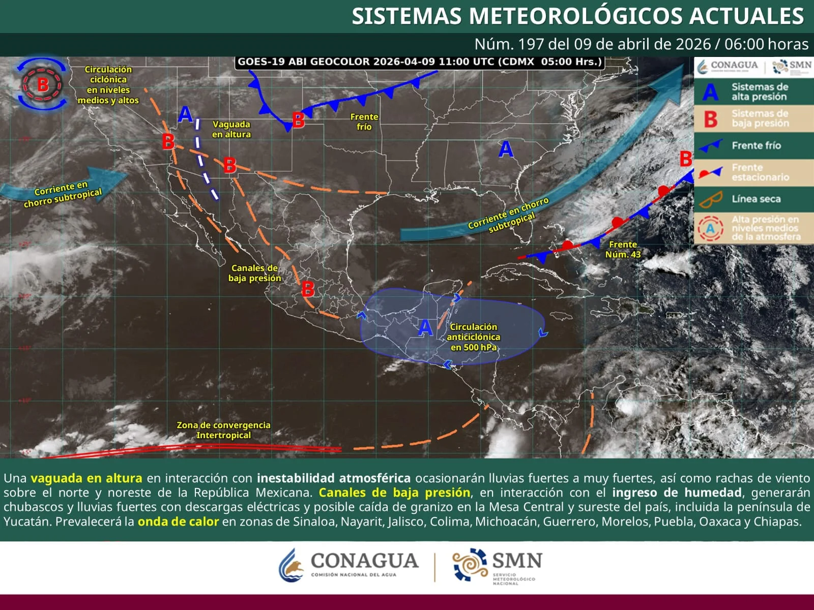 Lluvias intensas y vientos fuertes afectan diversas regiones del estado. Autoridades alertan sobre posibles inundaciones y deslaves.