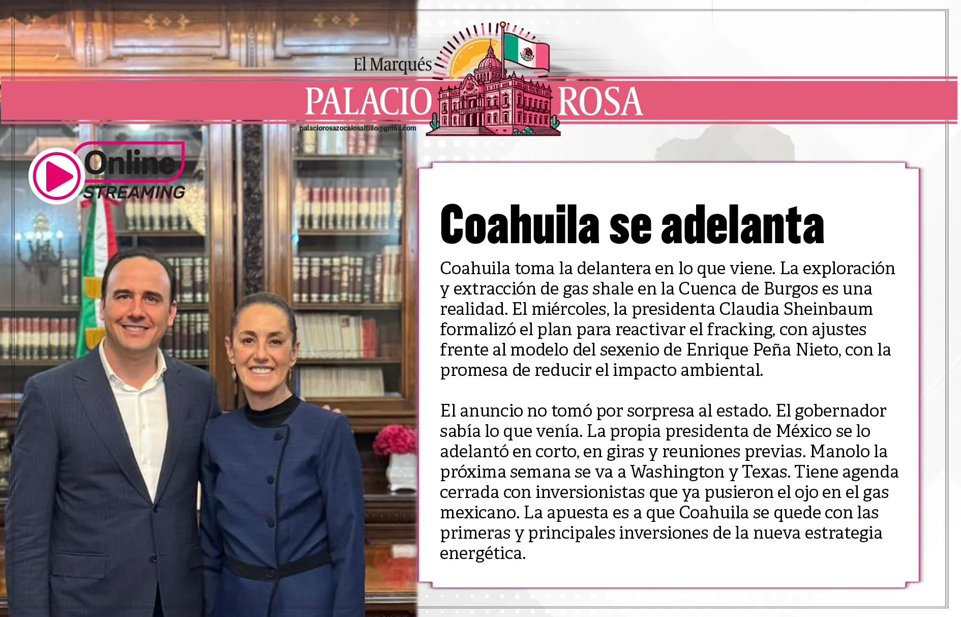 Coahuila toma la delantera en lo que viene. La exploración y extracción de gas shale en la Cuenca de Burgos es una realidad