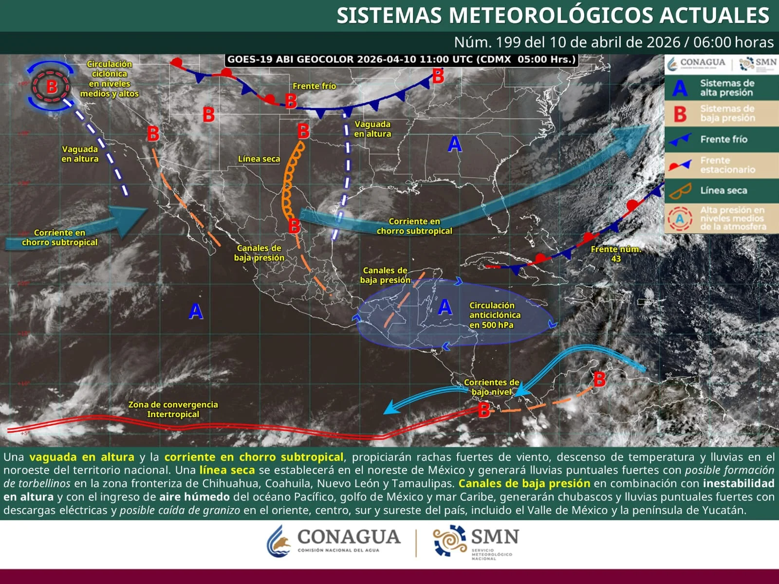Coahuila prevé lluvias fuertes, vientos intensos y posible formación de torbellinos este viernes. Protección Civil emite alerta por condiciones atmosféricas inestables.