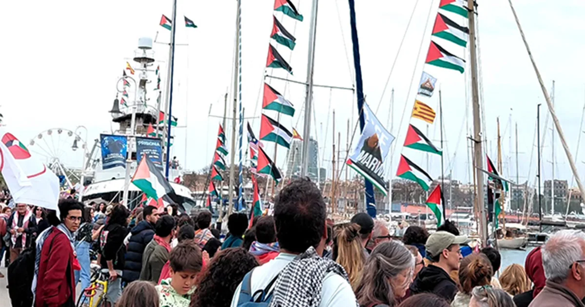 Zarpan desde Barcelona 70 embarcaciones de la Global Sumud Flotilla rumbo a Gaza
