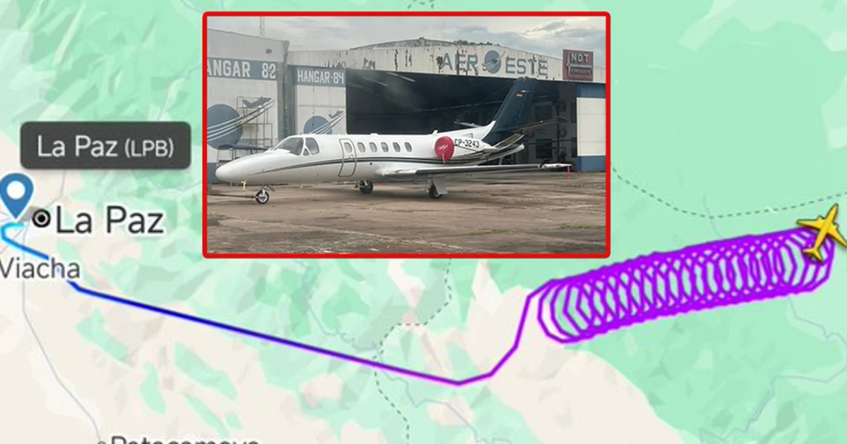 Alerta máxima por avión que despegó en Bolivia y 24 minutos después comenzó a dar vueltas hasta estrellarse