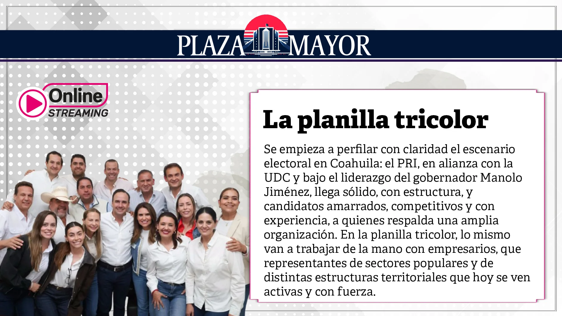 La planilla tricolor