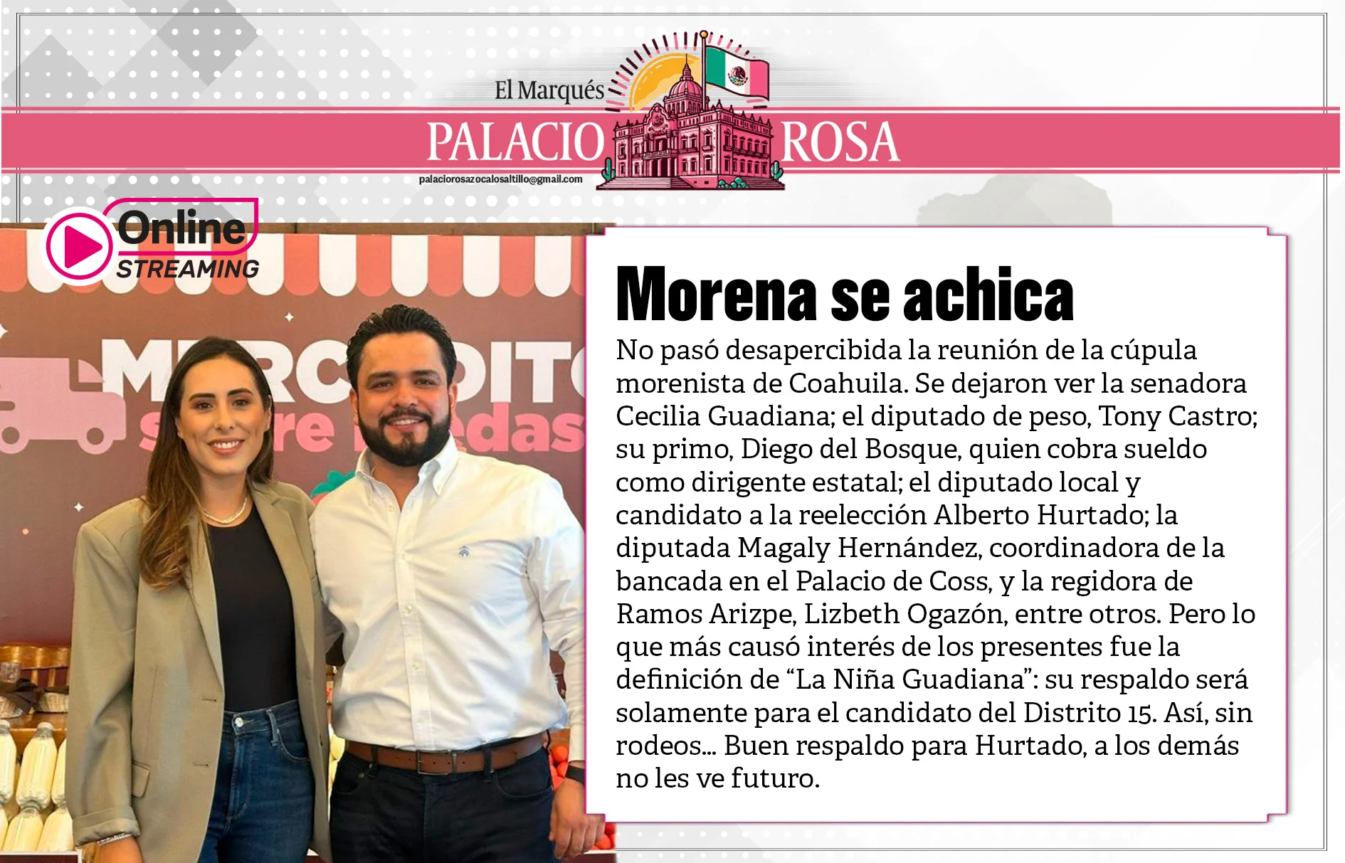 No pasó desapercibida la reunión de la cúpula morenista de Coahuila