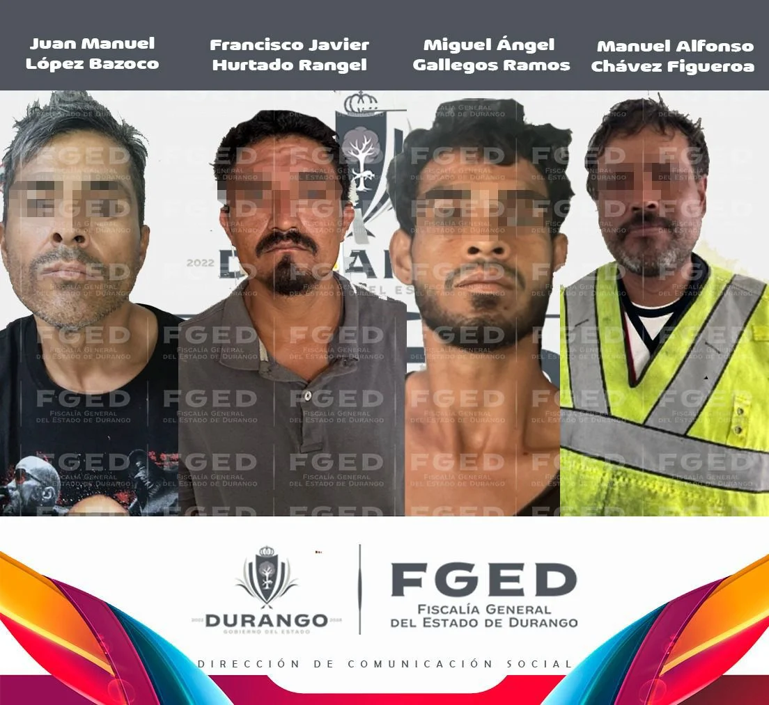 Condenan a cuatro hombres en Durango por posesión de narcóticos con fines de comercio en Lerdo. Sentencia firme por narcomenudeo.